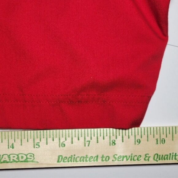 Blue Generation Mens Red Short Sleeve Button Up One Pocket Shirt Size XL - Picture 10 of 11